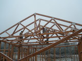 Montáž dřevěné konstrukce (2009-10-16)