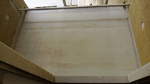 Balkon F spádová vrstva a okapnicový profil ardex gutjahr