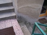 Detail přístupového schodiště před realizací
